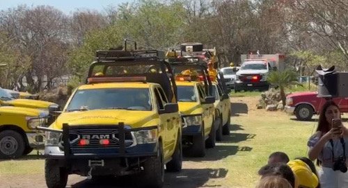 Patrullas de desarrollo sustentable, amarillas en bosque para iniciar jornada contra incendios