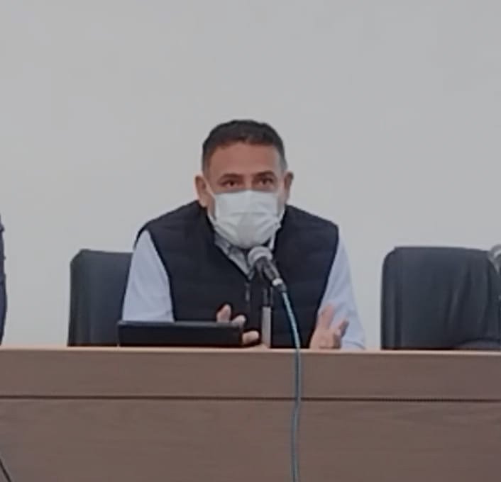 Secretario de Salud de Cuernavaca con cubrebocas
