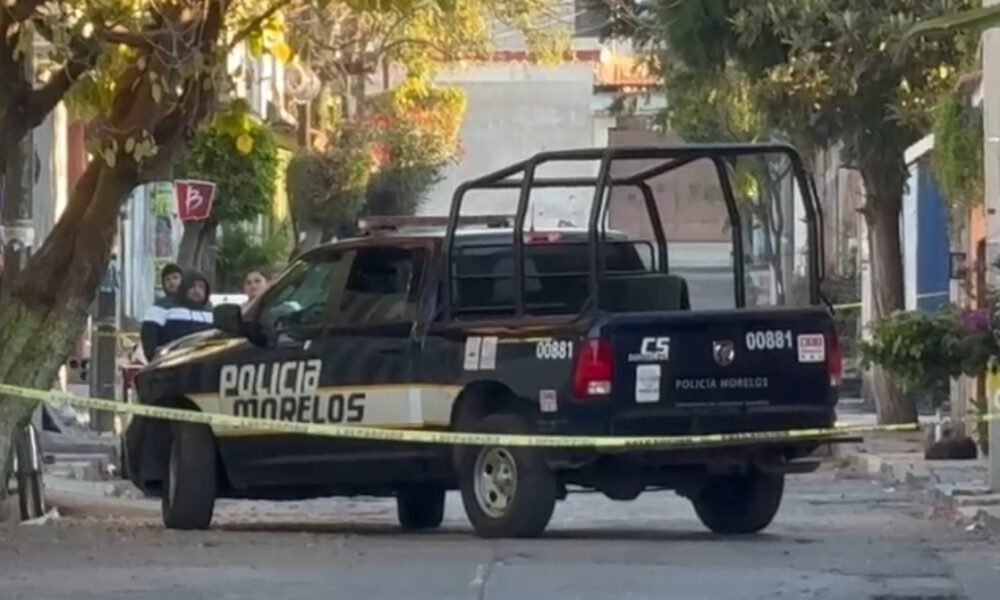 Patrulla y acordonamiento de precaución por hecho de violencia en Jiutepec