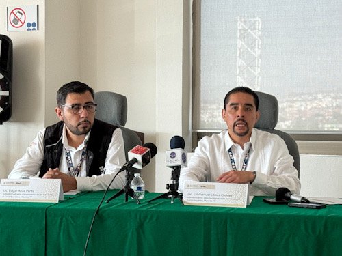 Conferencia de prensa SAT Morelos