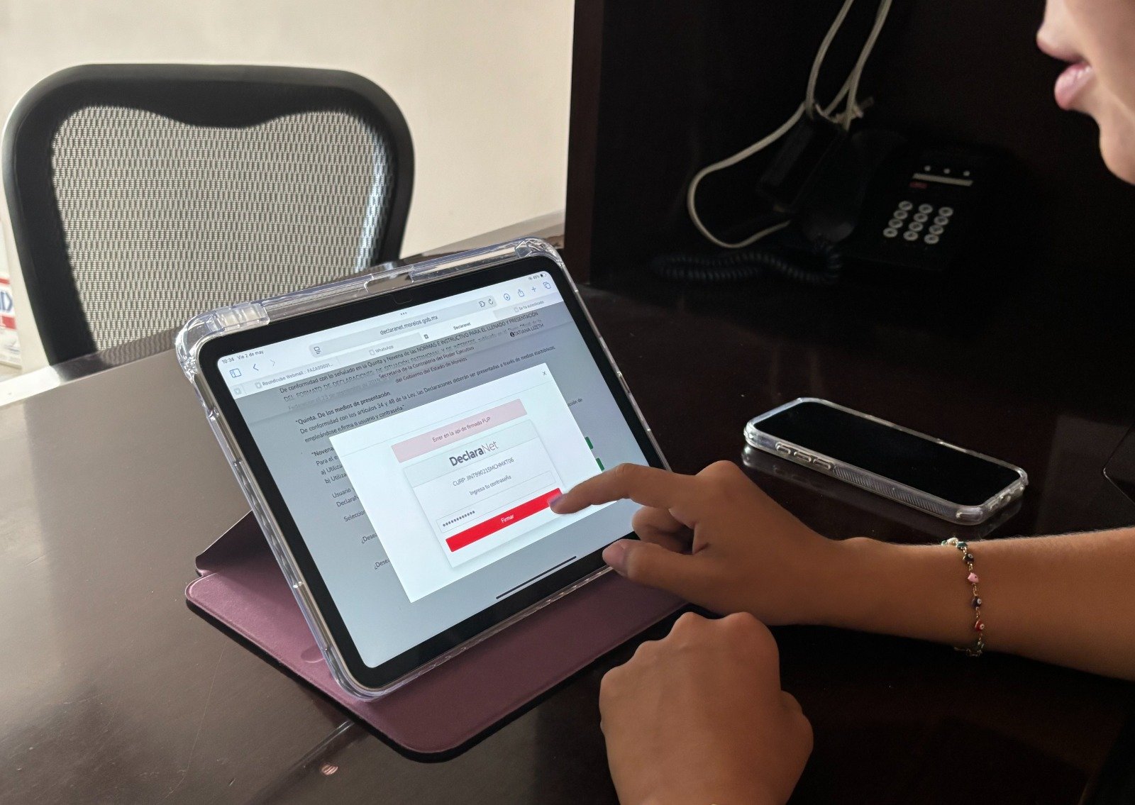 Foto muestra una Ipad.