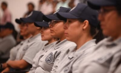 Fotografía muestra a elementos de seguridad de la FGE.