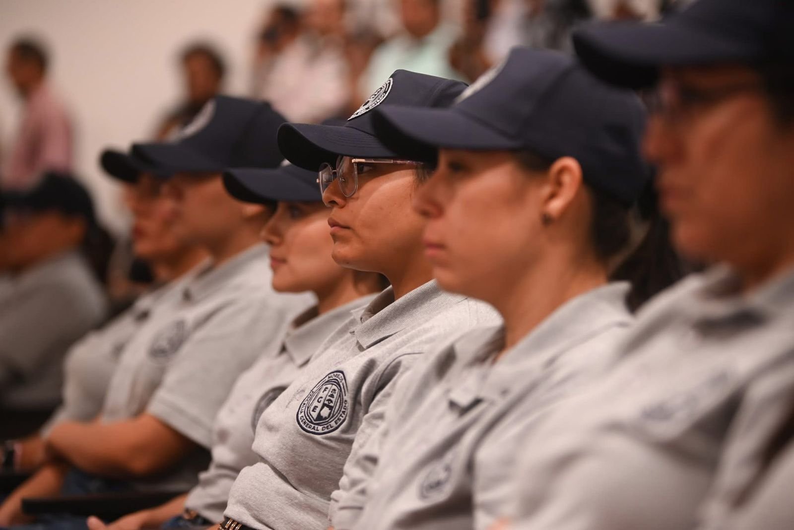 Fotografía muestra a elementos de seguridad de la FGE.