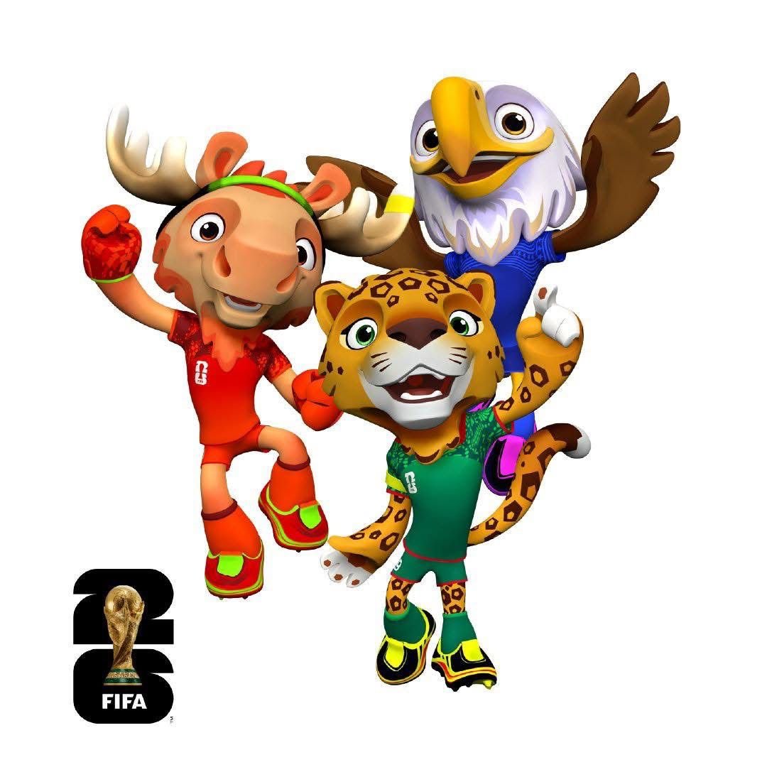 Las tres mascotas de la FIFA para el mundial 2026.