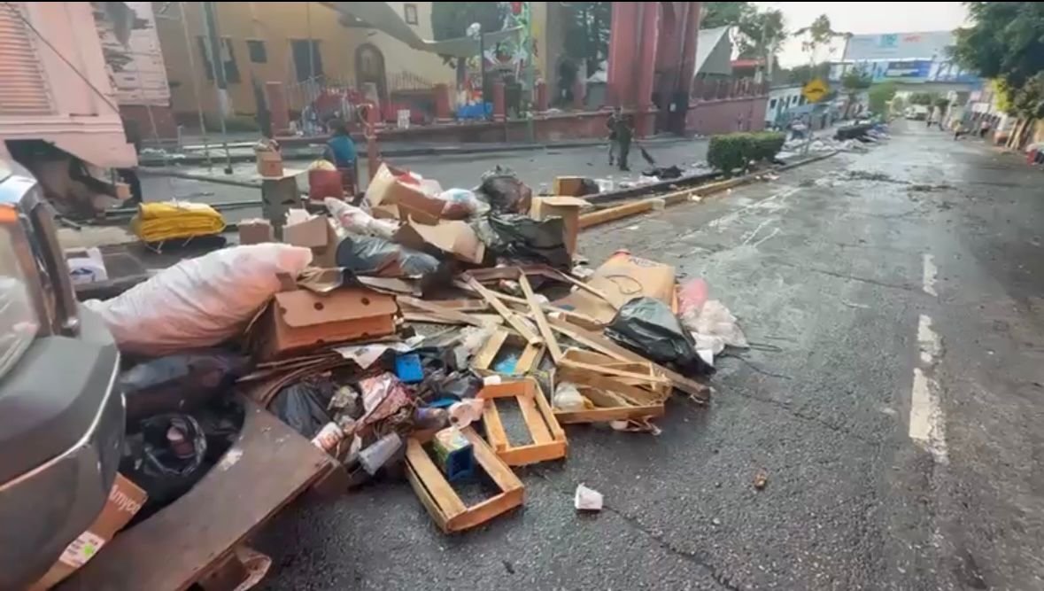 Basura feria de Tlaltenango.