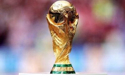 La fotografía muestra la copa mundial de la FIFA.
