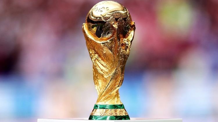 La fotografía muestra la copa mundial de la FIFA.