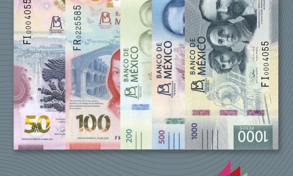 Nuevos billetes mexicanos.