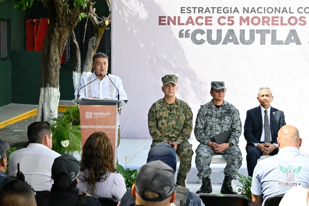 Secretario de Seguridad de Morelos Miguel ángel Urrutia Lozano.